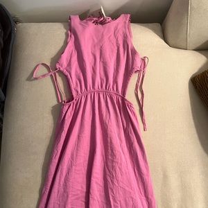 Pink cut out zara dress